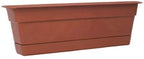 Bloem Dura Cotta 18" Terra Cotta Resin Rectangle Window Box Planter - Image 8