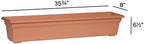 Novelty 16365 Countryside Flower Box Planter, Terracotta - Image 4