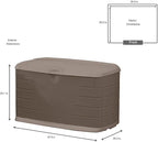 Rubbermaid Medium Resin Outdoor Storage Deck Box, Weather Resistant, Deck - Image 3