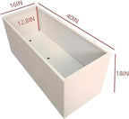40" L x 16" W x 18" H Metal Large Rectangular Planter - Image 3