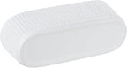 MyGift 12 Inch Ceramic Succulent Planter, Oval Matte White Planter Pot - Image 7