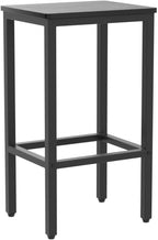 Bar Stools, 2-Piece Dining Stools, 25.8-Inch Height, Rectangular Industrial Bar - Image 4