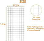 Pack of 2 Cucumber Tomato Trellis Netting, Heavy Duty Garden Netting - Image 2