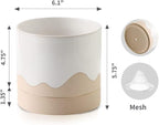 Nihow Ceramic Plant Pot: 6 Inch Planter - Image 2