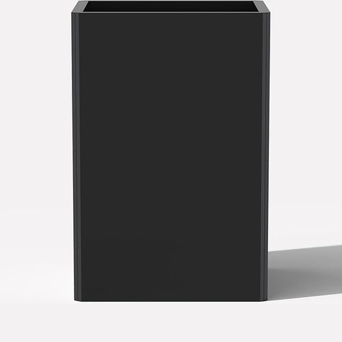24" Tall Planter for Outdoor Plants, Modern Large Outdoor Galvanized Steel by GradenHomeD%C3%A9corProducts