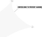 LOVE STORY Right Triangle 7'x8'x10.6' Waterproof Sun Shade Sail Canopy UV Block - Image 6