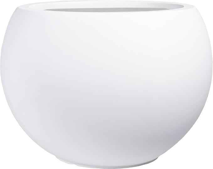 10 H x 14" Dia Round Fiberstone Planter by Panlaolao
