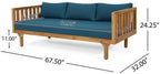 Christopher Knight Home Claremont Patio Sofa and Coffee Table Set, 2 Piece - Image 3