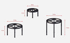 Zhongma Set of 3 Fully Assembled Metal Plant Stand - Image 4