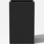 Tall Black Planter 28" Metal Square Large Plant Pots by GradenHomeD%C3%A9corProducts