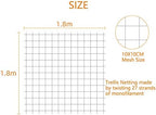 Pack of 2 Cucumber Tomato Trellis Netting, Heavy Duty Garden Netting - Image 2