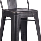 AC Pacific 24” Metal Barstool Set of 2 – Country Rustic Style - Image 9