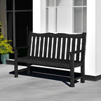 Stoog All-Weather 2-Person Outdoor Bench, 800 lbs Capacity HIPS Plastic Garden - Image 6