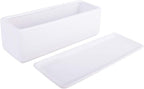 Vencer 12 Inch Rectangular Modern Minimalist Ceramic Succulent Planter Pot - Image 2