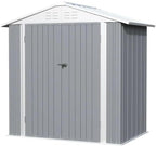 Greesum 6×4FT Outdoor Storage Shed, Metal Patio Storaged Sheds - Image 6