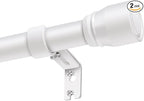 1” Diameter Curtain Rods Itself is 30 to 90 inch 2 Pack Fit 30-84 inch Window by Unknown