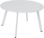 Grand patio 28-inch Outdoor Steel Coffee Table, Round Patio Side Table by GrandPatio