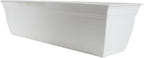 The HC Companies 24" Eclipse PlasticWindow Box 7.76"x24"x6.57" in White Color by TheHCCompanies