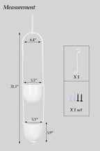 Hanging Planters 2 Tiers Metal Plant Hangers - Image 4