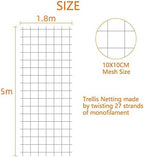 Pack of 2 Cucumber Tomato Trellis Netting, Heavy Duty Garden Netting Support - Image 2