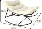 Patio Outdoor Rocking Chair, Oversized Papasan Rocking Chair - Image 2