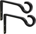 Hanging Plant Bracket 6inch Metal Plant Hook Shepherds Hook Decorative Wall by QIEGL