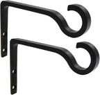Hanging Plant Bracket 6inch Metal Plant Hook Shepherds Hook Decorative Wall by QIEGL