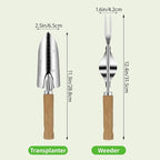 Garden Tool Set, 2 Pieces Stainless Steel Heavy Duty Garden Tools, Garden Kit - Image 4