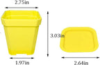 24 Pack 3inch Multi Color Square Plastic Plant Pots, Seedling Nursery - Image 2