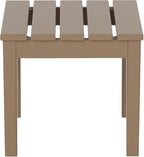 WestinTrends Ashore Outdoor Patio Modern Adirondack Side Table, Weathered Wood - Image 5