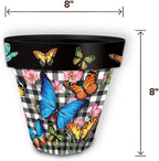 Briarwood Lane Checkered Butterflies Small Planter - Image 5