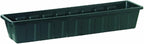 Root & Vessel Poly-Pro Plastic Flower Box Planter, Hunter Green by Novelty