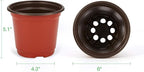 JERIA 100-Pack 6 Inch Plastic Nursery Pots Come - Image 2