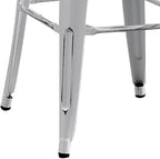 AC Pacific 30” Metal Backless Barstool Set of 2 – Country Rustic Style - Image 8