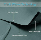 RYB HOME Outdoor Curtains for Patio, Waterproof Blackout UV Protection Outside - Image 5