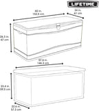 LIFETIME 60040 Deck Box, 130 Gallon, Desert Sand - Image 7
