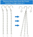 YINGFENG 10 Pack 9.5 Inch Silver Hanging Chains - Image 6