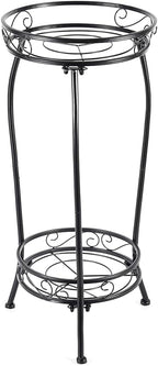 Plant Stand Indoor Outdoor，Tall Black Metal Rustproof Stable Plant Stands，2 by KavliumPlantStand