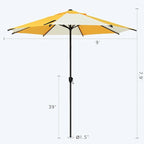 Abba Patio 9FT Lyon Outdoor Patio Umbrella Outdoor Table Umbrella - Image 3