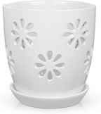 Oairse 6 inch Orchid Pots with Holes, Indoor Plant by Oairse