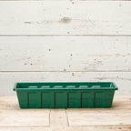 Root & Vessel Poly-Pro Plastic Flower Box Planter, Hunter Green - Image 2