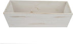 Efavormart 18"x6" Whitewash Wood Planter Box - Image 6