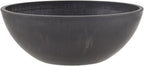 PSW Pot Collection M20DCB 8-inch Plastic/Stone/Wood Composite Low Bowl Planter by PSW