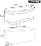 LIFETIME 60298 Heavy Duty Outdoor Storage Deck Box, 130 Gallon - Image 7
