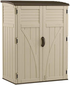 Suncast Outdoor Storage Shed, Water Resistant Resin Vertical Outdoor Storage by Suncast