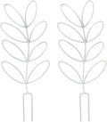 2Pack Indoor Plant Trellis Metal Wire Garden Trellis ，Small Climbing Leaf Shape by kvzvk