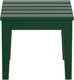 WestinTrends Ashore Outdoor Patio Modern Adirondack Side Table, Dark Green - Image 4