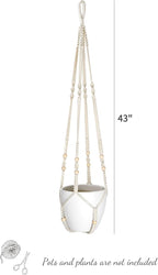 Mkono 43 Inch Macrame Plant Hanger Large - Image 6