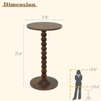 Round Side Table, Small Drink Table - Image 3