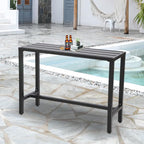 Outdoor Bar Table, Patio Console Pub Height Tables - Image 2